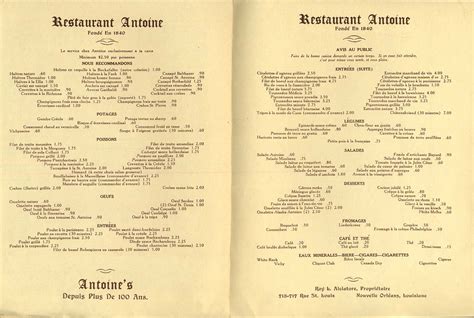 antoine's new orleans menu